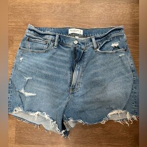 Abercrombie & Fitch Curve Love Jean Shorts
